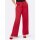 Satin evening trousers, red