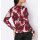 Sweter z nadrukiem kwiatowym, pudrowoczerwony