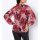 Georgette-Druckbluse, puder-rot