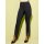 Stretch trousers with decorative slit, black