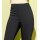 Stretch trousers with decorative slit, black