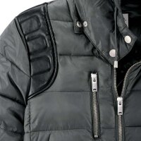 Marken-Steppjacke, grau-schwarz