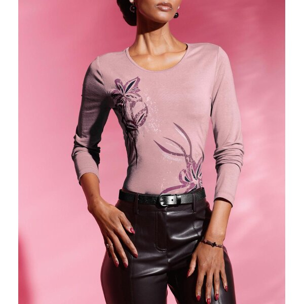 Jerseyshirt, hortensie-bedruckt