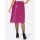 Leather imitation skirt with parting seams, magenta