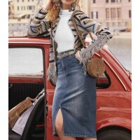 Cardigan with fringes, multicolour