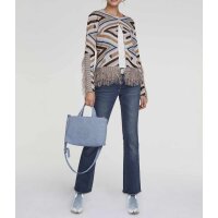 Strickjacke m. Fransen, bunt