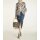 Strickjacke m. Fransen, bunt