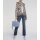 Strickjacke m. Fransen, bunt