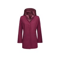 2-in-1-Wolljacke mit Westen-Einsatz, bordeaux