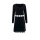 Designer-Strickkleid m. Cut-Outs, schwarz-ecru