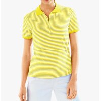 Polo shirt, yellow-white