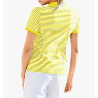 Polo shirt, yellow-white