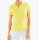 Polo shirt, yellow-white