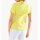 Polo shirt, yellow-white