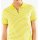 Polo shirt, yellow-white