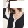 Rib knit sweater, black-white