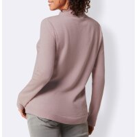 Kaschmirpullover mit Kelchkragen, mauve