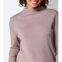 Kaschmirpullover mit Kelchkragen, mauve