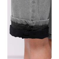 Four pocket style thermal jeans, grey denim