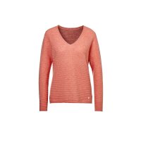 Strukturalny sweter z kaszmiru, koralowy