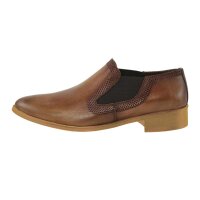 Rindnappaleder-Stiefelette, cognac