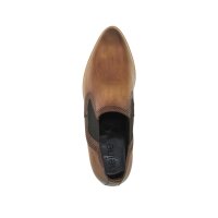 Cowhide bootie, cognac