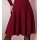 Strickkleid mit Stehkragen, dunkelrot