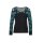 Merino-Kaschmir-Pullover, schwarz-petrol