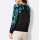 Merino-Kaschmir-Pullover, schwarz-petrol
