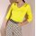 Cut-out shirt, lime