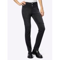 5-Pocket-Push-up-Jeans m. Strass, black denim