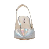 Slingpumps, silberfarben
