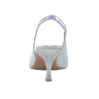 Slingpumps, silberfarben