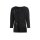 Rundhalsshirt m. Glitzersteinchen-Schriftzug, schwarz