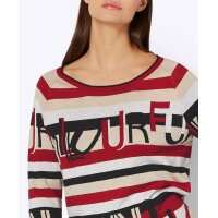 Jacquard sweater, red-black-pattern