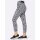 Jacquard-Jersey-Schlupfhose, schwarz-ecru