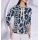 Jacquard-Pullover, dunkelblau-sand