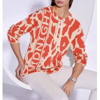 Jacquard-Pullover, terra-sand
