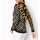 Jacquard sweater, black / ochre / pattern