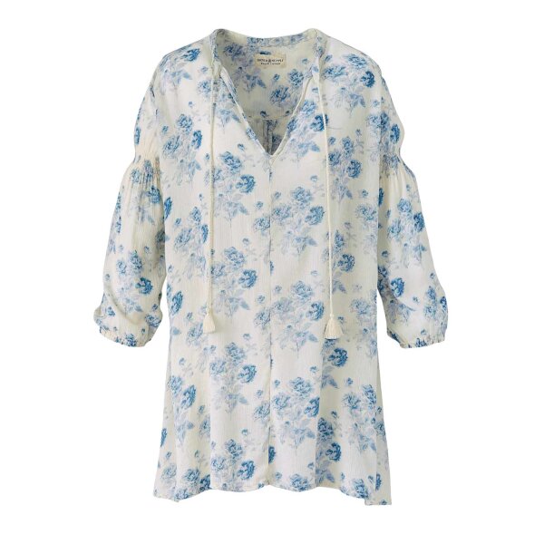 Marken-Tunika, creme-blau