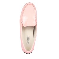 Branded ladies patent leather slipper, rosé