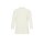 Cropped sleeve sweater with stand-up collar, ecru