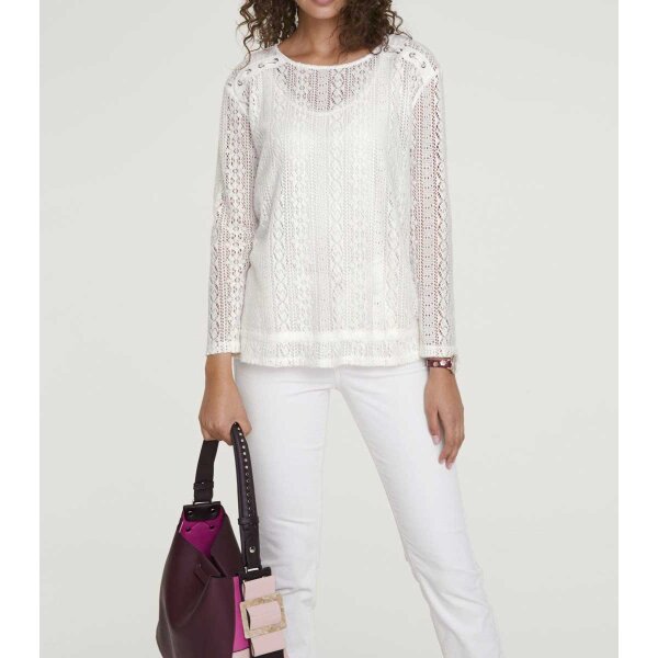 Lace shirt, offwhite