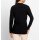 Wickel-Optik-Pullover m. Cut-Out, schwarz