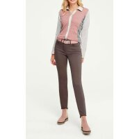 Designer-Blusenshirt, grau-melange