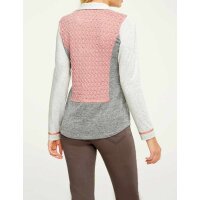 Designer-Blusenshirt, grau-melange