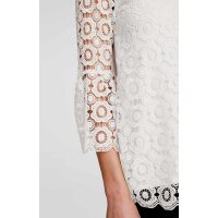 Designer-Spitzenshirt, offwhite