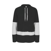 Sweatshirt, black-white