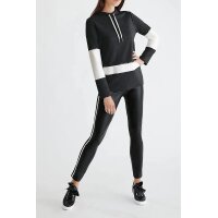 Sweatshirt, black-white