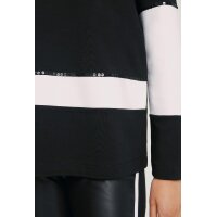 Sweatshirt, black-white